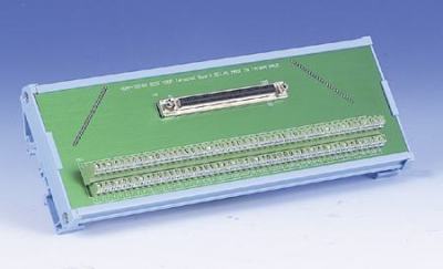 Bornier ADAM pour carte d'acquisition de données, SCSI-100 Wiring Terminal, DIN-rail Mount