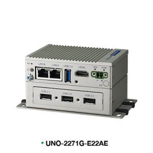 UNO-2271G-E023AE PC fanless, passerelle IoT avec Intel Atom™ E3825 + 2 x COM, 2 x LAN, 1 xUSB 3.0, 1 x HDMI, 1 x mPCIe