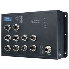 EKI-9510G-2GH-AE Switch ethernet M12 EN50155 avec 8 ports 10/100/1000Mbps + 2 ports 10/100/1000Mbps bypass non administrable