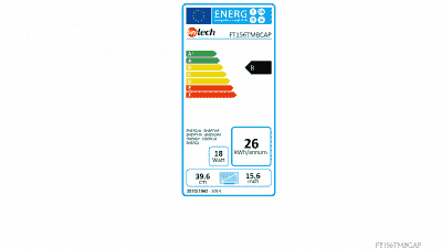 FT156TMBCAP Ecran industriel tactile capacitif multitouch 15,6" FULL HD IP65 7H -10 à 60°C