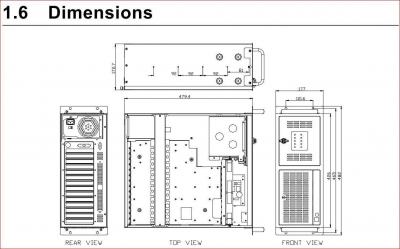 ADVANTECH-RACK19-705-i5-W10 PC rack industriel 19" 4U, carte mère industrielle i5-6500, Windows 10 IOT Enterprise