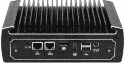 IOT-BOX-DS3022-310 Mini PC Fanless avec Intel Core i3 10110U, 2 x COM, 6 x USB, HDMI, DP