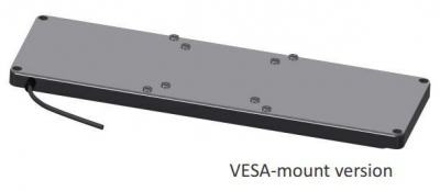RKMB105V33USB-WLED Clavier industriel compact 105 touches rétro-éclairé avec clavier numérique et souris accrochage VESA IP65 ASERTY