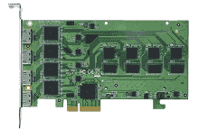 DVP-7633HE Carte industrielle d'acquisition vidéo, PCIe x4 4ch HDMI HW Video Card SC580 N4 HDMI