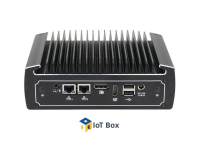 IOT-BOX-DS3022-510 PC Fanless i5 avec i5-10210U, 2 x LAN, max 32GB DDR4 compatible Windows 11, Windows 10 IoT