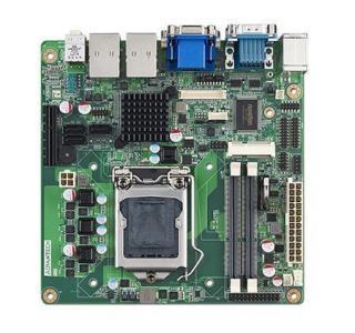 AIMB-281G2-00A2E Carte mère industrielle, SNB H61 MINI ITX w/VGA,LVDS,DVI,2GbE,6COM,A101-3