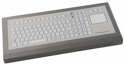 Clavier industriel durci à poser sur table 105 touches Pavé tactile (touchpad) IP65 USB US: QWERTY