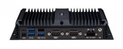 PC Fanless Celeron, 4xHDMI, 4 x USB, 3 x LAN, 2 x COM