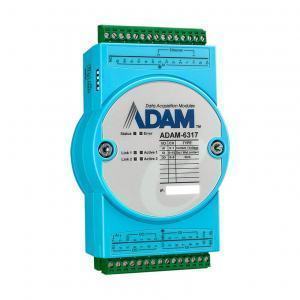 Module ADAM Ethernet compatible OPC-UA avec 8 entrées anaologique, 11 entrées digitales et 10 sorties digitales
