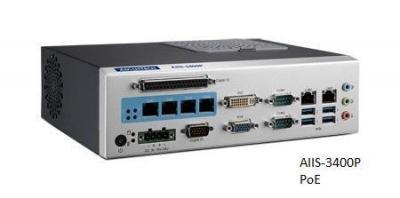 AIIS-3400U-00A1E PC industriel pour application de vision, H110, DDR4, 4+4 USB3.0, 2 LAN, 2 COM, 8 bits DIO