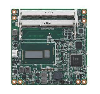 SOM-6894CR-S6A1E Carte industrielle COM Express Compact pour informatique embarquée, Celeron 2980U 1.6G 15W 2C COMe Compact non-ECC