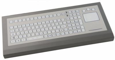 KSTP105S49PS2 Clavier industriel durci à poser sur table 105 touches Pavé tactile (touchpad) IP65 PS/2 Allemand