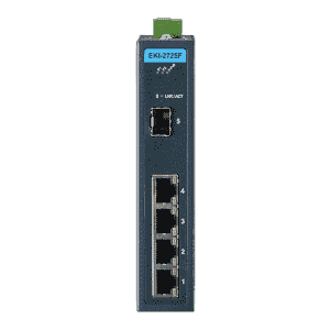 EKI-2725F-AE Switch Rail DIN industriel 4 ports Gb + 1 Fibre SFP