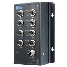 EKI-9508E-PH-AE Switch ethernet 8 ports PoE 10/100Mbps format M12 EN50155 72-110 V