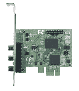 DVP-7013E Carte industrielle d'acquisition vidéo, PCIe x1 1ch Composite / S-Video SW Video Card