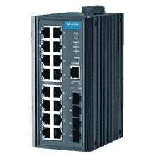 EKI-7720E-4FI-AU Switch ethernet 16 ports 10/100Mbps + 4 SFP, Administrable -40~75℃