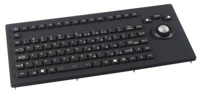 RKCT92F0047-N-MC1 IEC-60495 - Clavier marine encastrable avec trackball 25mm en caoutchouc 92 touches IP67 USB NORVEGIEN