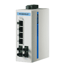 Switch Rail DIN protocole automatisme  4 x 10/100 + 2 Fo SM F -40~75°C