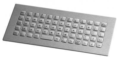 Clavier inox 64 touches carrées de 12.5mm montage avant