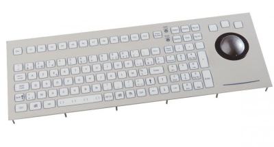 KSTL105F47PS2 Clavier industriel encastrable 105 touches avec Trackball de 50mm IP67 PS/2 Norvégien