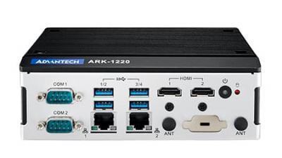 ARK-1220L-S6A1E PC Fanless 2xLAN 4K Processeur ATOM et Rail-Din