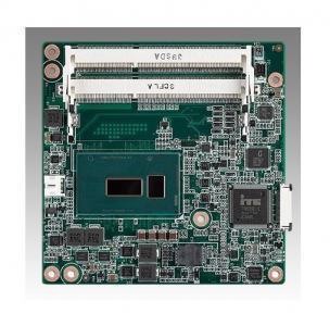 SOM-6896CR-S9A1E Carte industrielle COM Express Compact pour informatique embarquée, Celeron 3765U 1.9GHz 15W 2C COMe Compact non-ECC