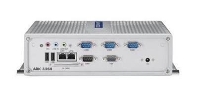 PC industriel fanless, Atom D510, VGA+2GLAN+4COM+6USB+DIO+mPCIe