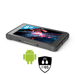 TPC-GS0881R Tablette durcie 8" Android 7 IP65 (IP67 en option) Pogopin 4g, WiFi, Bluetooth, GPS