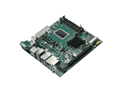 AIMB-242QG2-H5A1E Carte mère industrielle, mITX w/i5-6440EQ+QM170, 2DP/HDMI/LVDS/2GbE,RoHS