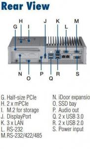 Box fanless pour Panel PC configurable TPC-5000, Intel i3-6100U