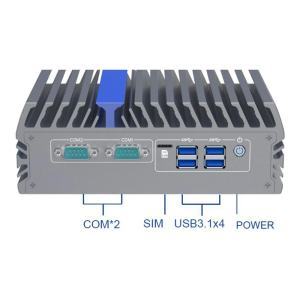 IEXP-502 PC Fanless compact avec un processeur Intel Core I3, I5 ou I7 de 12eme génération, 3 x HDMI, 1 x VGA, 3 x LAN, 2 x COM, 4x USB (-20 ~ +50°C)
