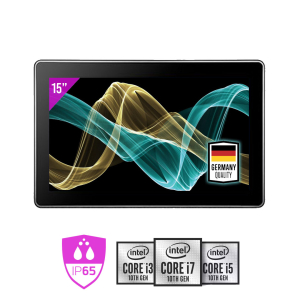 PPC005-156B1 Panel PC 15,6" 16:9 Intel Core I3,I5 ou I7 de 10eme GEN, IP65 VESA et encastrable