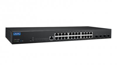 EKI-7428G-4X Switch industriel 24 ports GB + 4 ports 10G managed