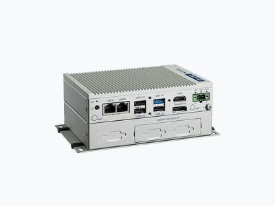 PC Fanless modulaire Atom/Celeron 2xLAN,4xUSB, 4xCOM, 2xmPCIe, HDMI, DP