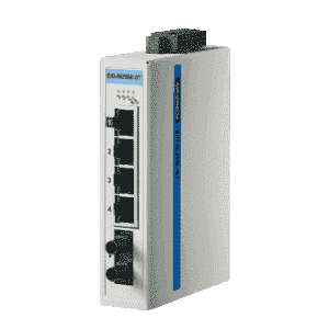 Switch Rail DIN protocole automatisme  4 ports + 1 Fibre MMF