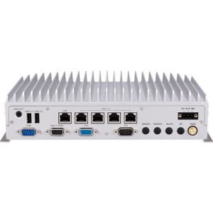 VTC 6222 PC fanless embarqué pour véhicule avec x4 ports PoE intégrés équipé d'un processeur Intel Atom E3950