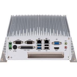 NISE3600CE PC Fanless 6/7/8/9th génération, VGA, HDMI, 2xLAN, 6xUSB, 6xCOM, 1 x mPCIe, 1 x PCIe x4 compatible windows 7