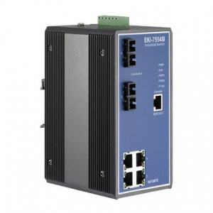 EKI-7554SI-AE Switch Rail DIN industriel 4 ports + 2 FO SM managé -40°C +75°C