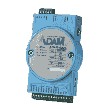 ADAM-6224-AE Module ADAM Entrée/Sortie sur MobusTCP, 4 canaux Isolated Analog Output