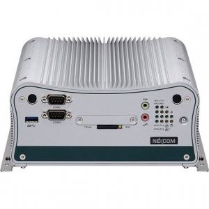 NISE2410E PC Fanless avec processeur Intel® Atom™ Quad Core E3845 2.0GHz avec 2 ports Intel GbE et un slot PCIe x4