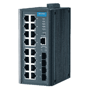 EKI-7720G-4FI-AE Switch Rail DIN industriel 16 ports Gb  + 4 Fibre SFP Managé -40°C 75°C