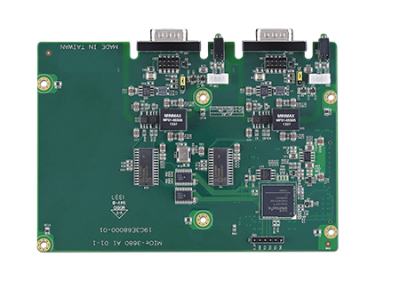 MIOE-3680-AE Carte d'extension MIO, 2 port CAN bus Card with MIOe interface