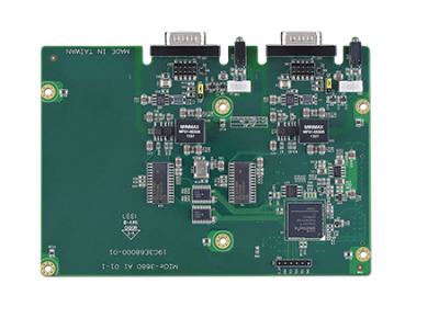 MIOE-3680-AE Carte d'extension MIO, 2 port CAN bus Card with MIOe interface