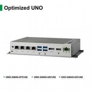 UNO-2484G-7C21AE PC Fanless compact 4 x LAN, 1 x mPCIe, HDMI, DP
