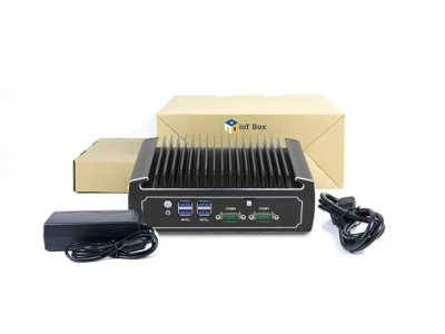IOT-BOX-DS3022-510 PC Fanless i5 avec i5-10210U, 2 x LAN, max 32GB DDR4 compatible Windows 11, Windows 10 IoT