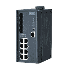 Switch ethernet 8 ports 10/100Mbps + 4 SFP Administrable -40~75℃