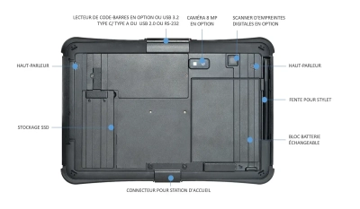 U11-EX Tablette 11" certifiée ATEX Zone 2/22 MIL-STD-810H & IP66