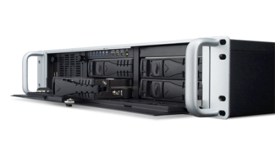 HPC-7242-55RB ,Chassis 2U pour serveur industriel, carte mère serveur ATX et 4 baies disques HotSwappables, alimentation 55W redondate