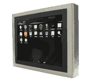 UHM-UAS-SERIES IHM tactile Multitouch capacitive PCT fanless étanche IP65 6 faces pour Android et Linux avec une face avant sans aspérité
