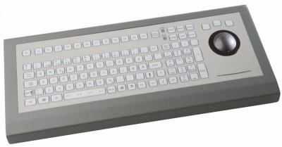 KSTL105S33USB Clavier industriel à poser sur table 105 touches avec Trackball de 50mm IP65 USB FR: AZERTY